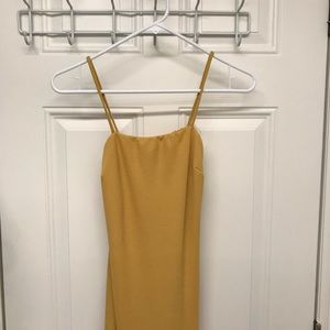 Yellow bodycon dress